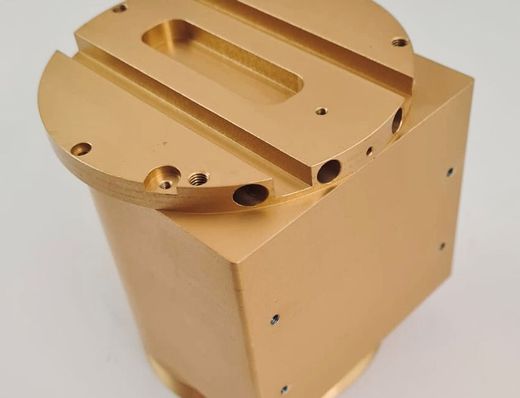 Anodised CNC machined aluminium parts at Clarent Precision