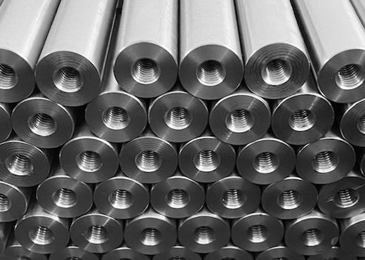 Batch of precision CNC machined components held in stock at Clarent Precision