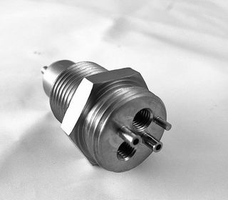 CNC turned connector in 316 stainless steel