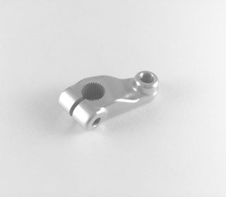 CNC milled handlebar catch in 6082 aluminium