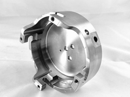 CNC machined 316 stainless steel pharmaceutical vessel lid